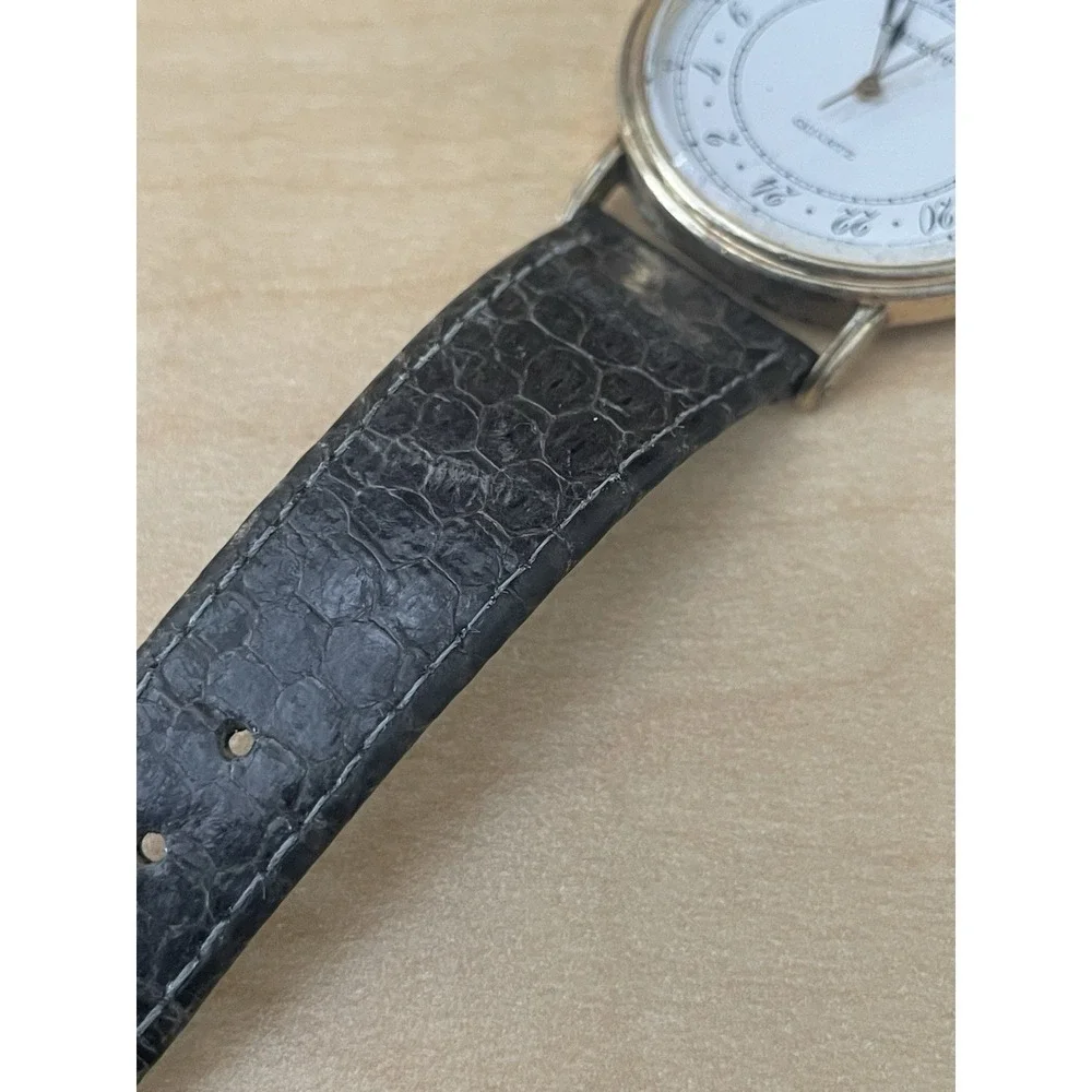Rare Orient Watch Men's Dress 584501-70 CS White Dial Quartz Battery NOT WORKING - Picture 9 of 11